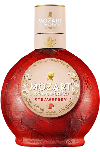 Mozart White Chocolate Strawberry 500ml Bottle
