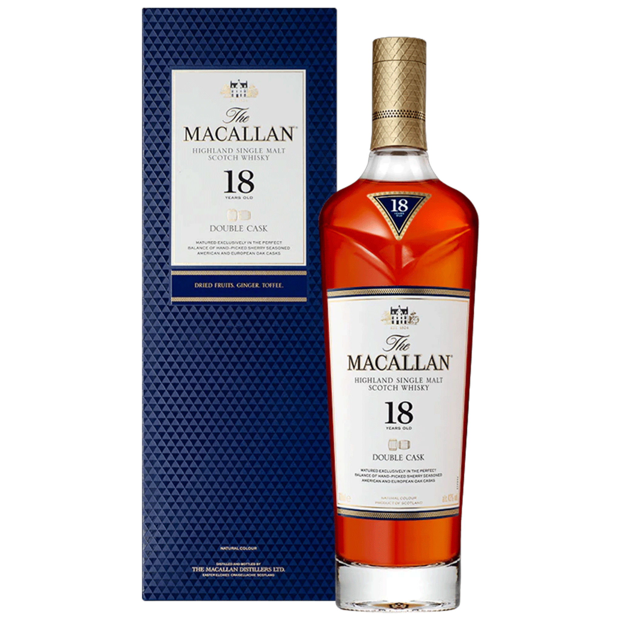 MACALLAN 18年 ギフトボックス付き 名入れ お酒 彫刻 × ザ マッカラン 18年 シェリーオーク 正規・700ml