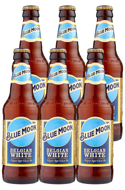 6 x Blue Moon Belgian White Beer Bottle Pack 330ml