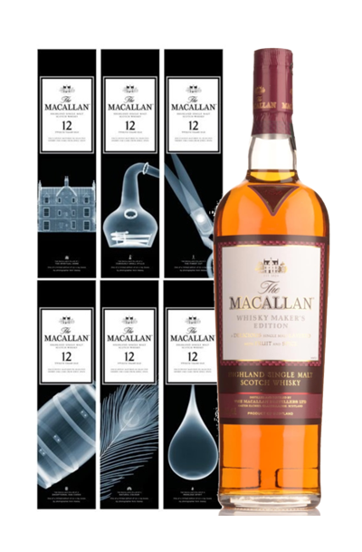 Macallan Whisky Maker's Edition - X-Ray Box - Set of 6 Pillars