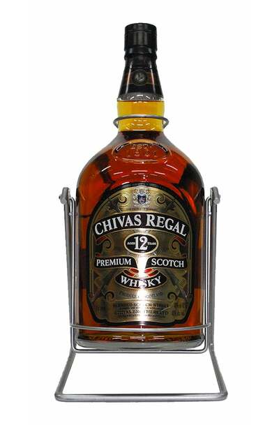 Chivas Regal 12 Year 4.5L and Cradle bottle