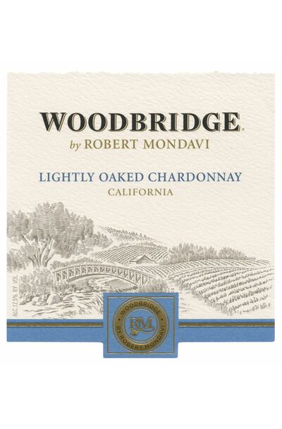 Woodbridge Lightly Oaked Chardonnay label