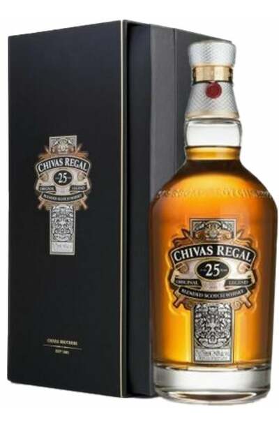Chivas Regal 25 Year Bottle with Box