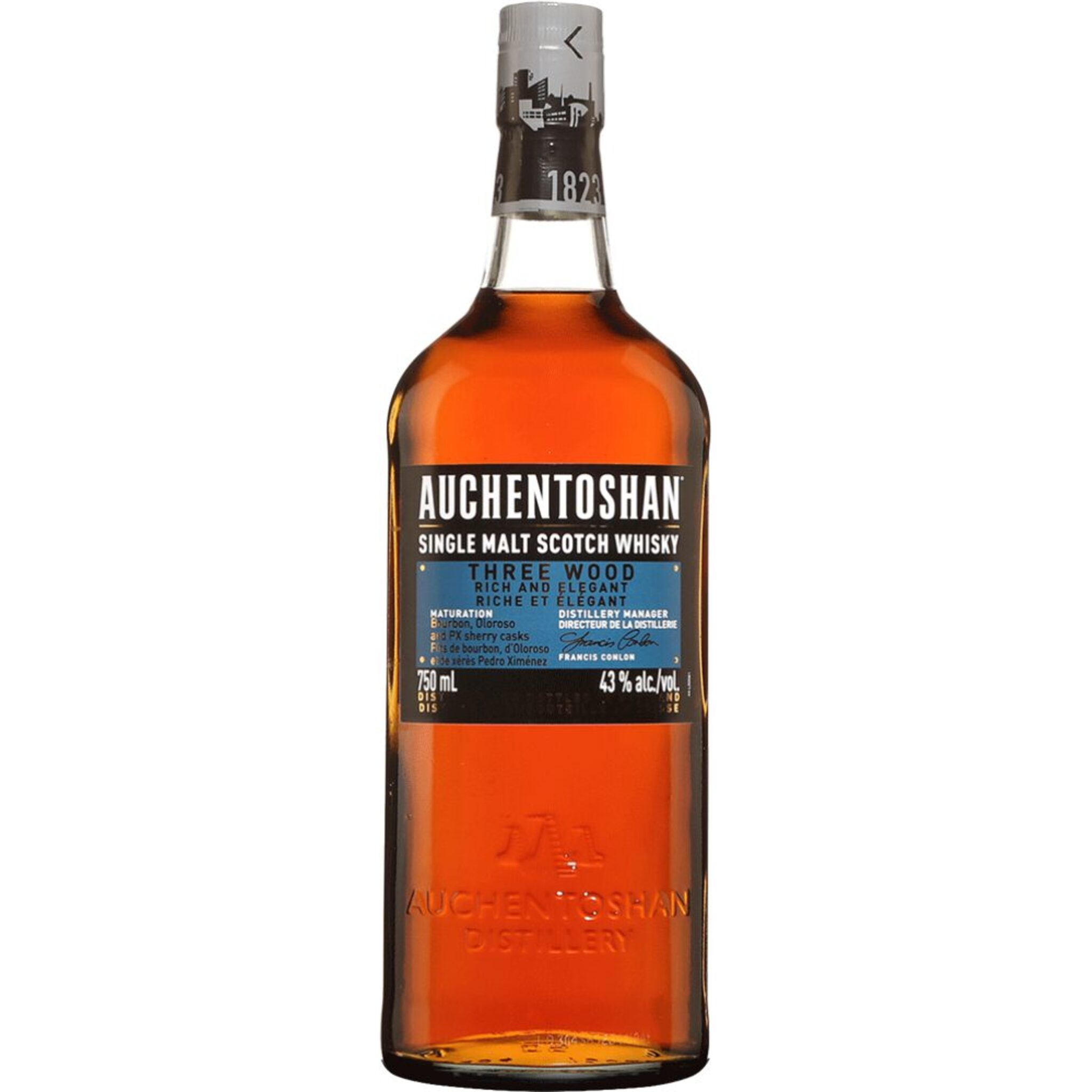 Buy Auchentoshan Three Wood Single Malt 700ml w/Gift Box at the