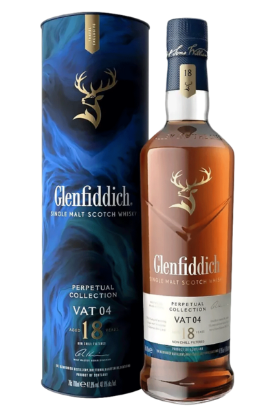 Glenfiddich Perpetual Collection 18 Years Vat 04 Single Malt 700ml Bottle with Gift Box