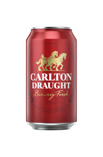 Carlton Draught Beer Can 375ml