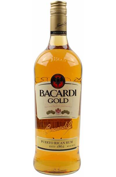 Bacardi Gold 1L bottle