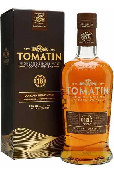 Tomatin 18 Years Oloroso Sherry Casks Single Malt 700ml Bottle with Gift Box