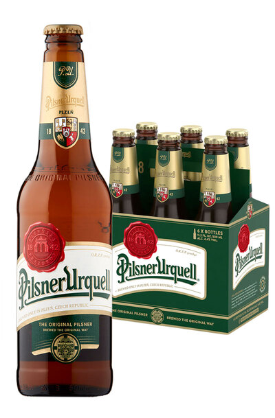 6x Pilsner Urquell Beer Bottle Case 330ml
