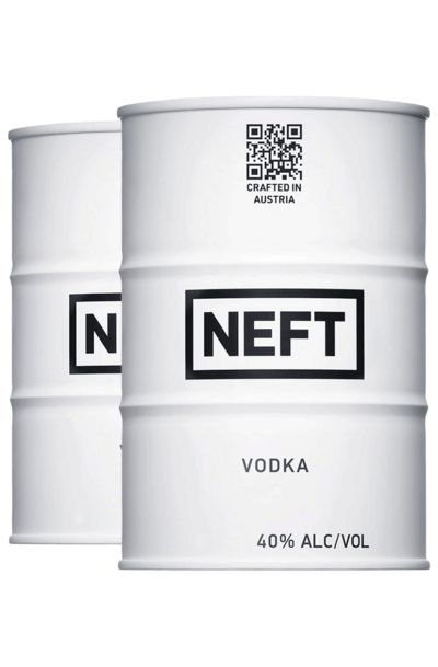 2 x NEFT Vodka White Barrel 700ml