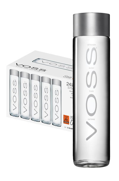 24 x VOSS Still Glass Bottle Case 375ml