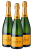 3 x Veuve Clicquot Brut 750ml