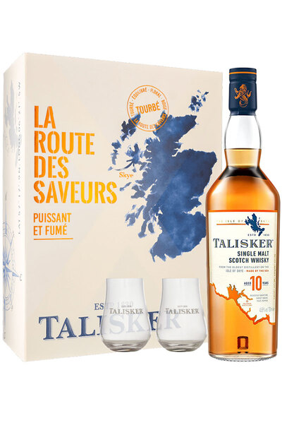 Talisker 10 Year 700ml Giftset w/ 2 Glasses