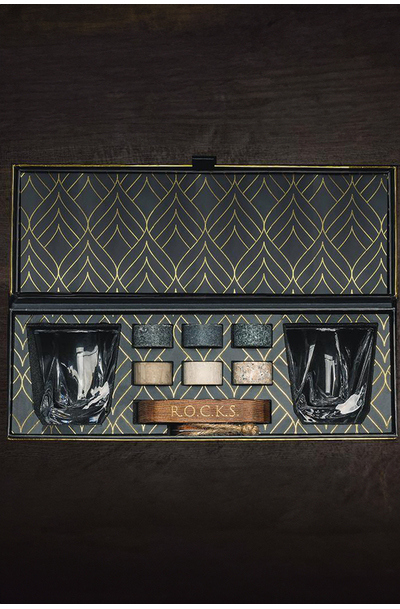 ROCKS The Connoisseur's Set Twist Glass Edition Gift Set