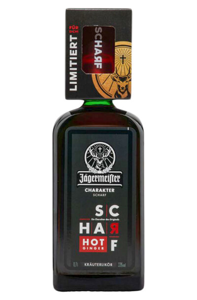 Jagermeister Scharf Hot Ginger 700ml BottleGiftset with Shot Glass