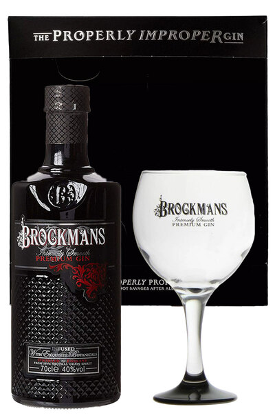 Brockman's Gin 700ml Giftset with 1 Glass
