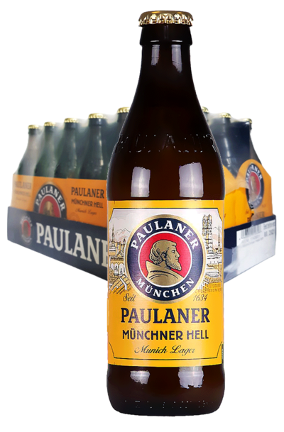 24 x Paulaner Munchner Hell Beer Bottle Case 330ml