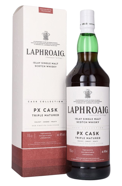 Laphroaig Port Sherry (PX) Cask Single Malt 1L Bottle with Gift Box