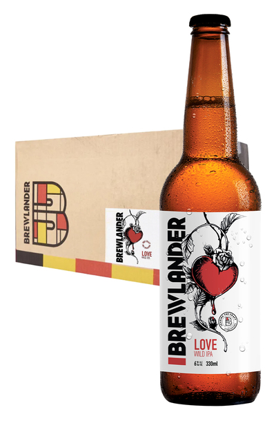 24 x Brewlander Love Wild IPA Bottles Case 330ml

