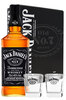Jack Daniels Old No. 7 Tennessee Whiskey 700ml Bottle Gift Set with 2 Glasses