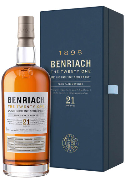 Benriach The Twenty One 21 Years 700ml Bottle with Gift Box