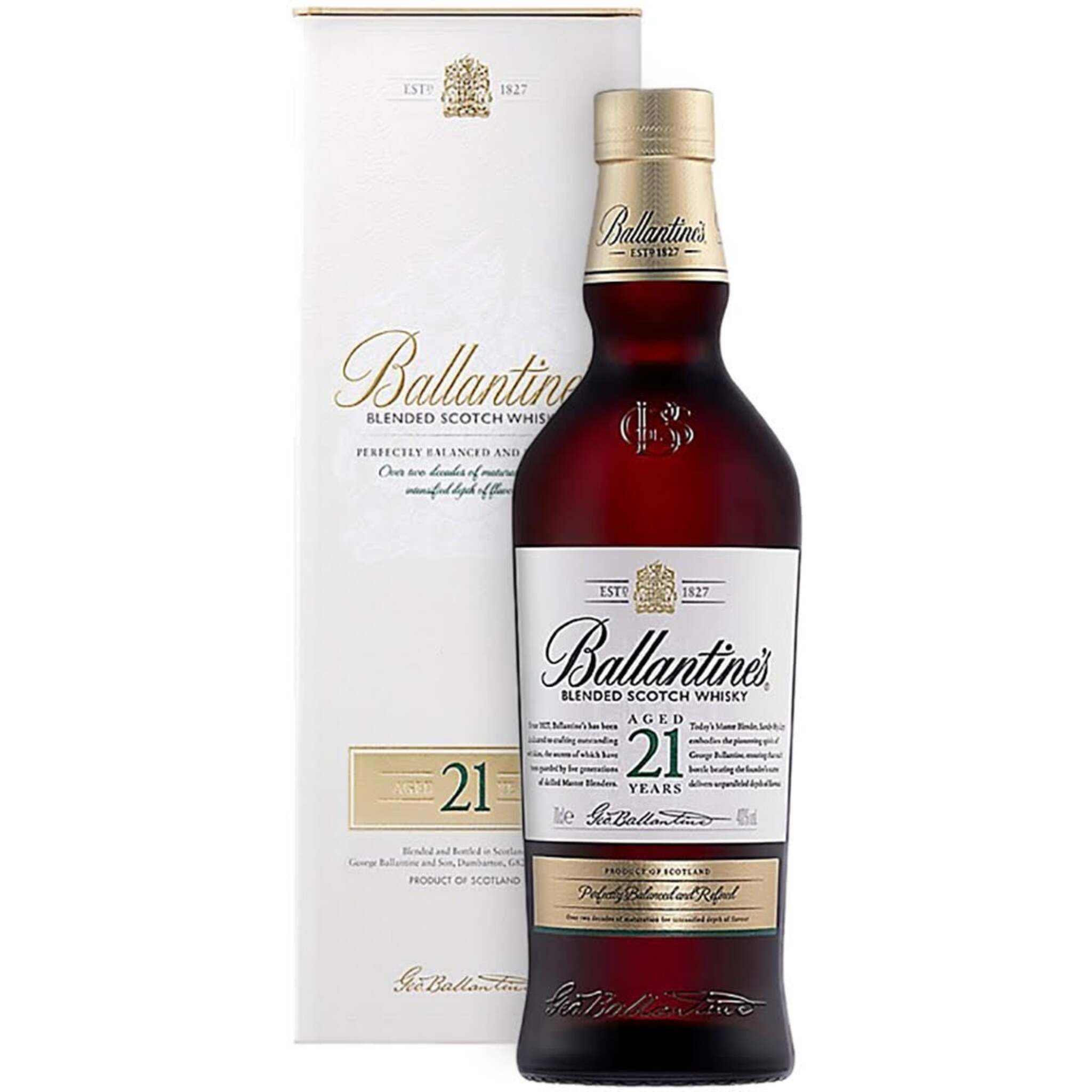 Ballantine's 21年 Buy Ballantines 21 Year 700ml w/Gift Box at the best price