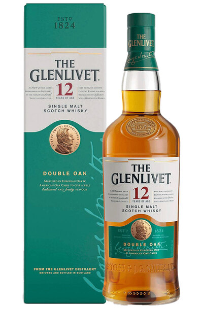 Glenlivet 12 Year Single Malt 1L Bottle with Gift Box