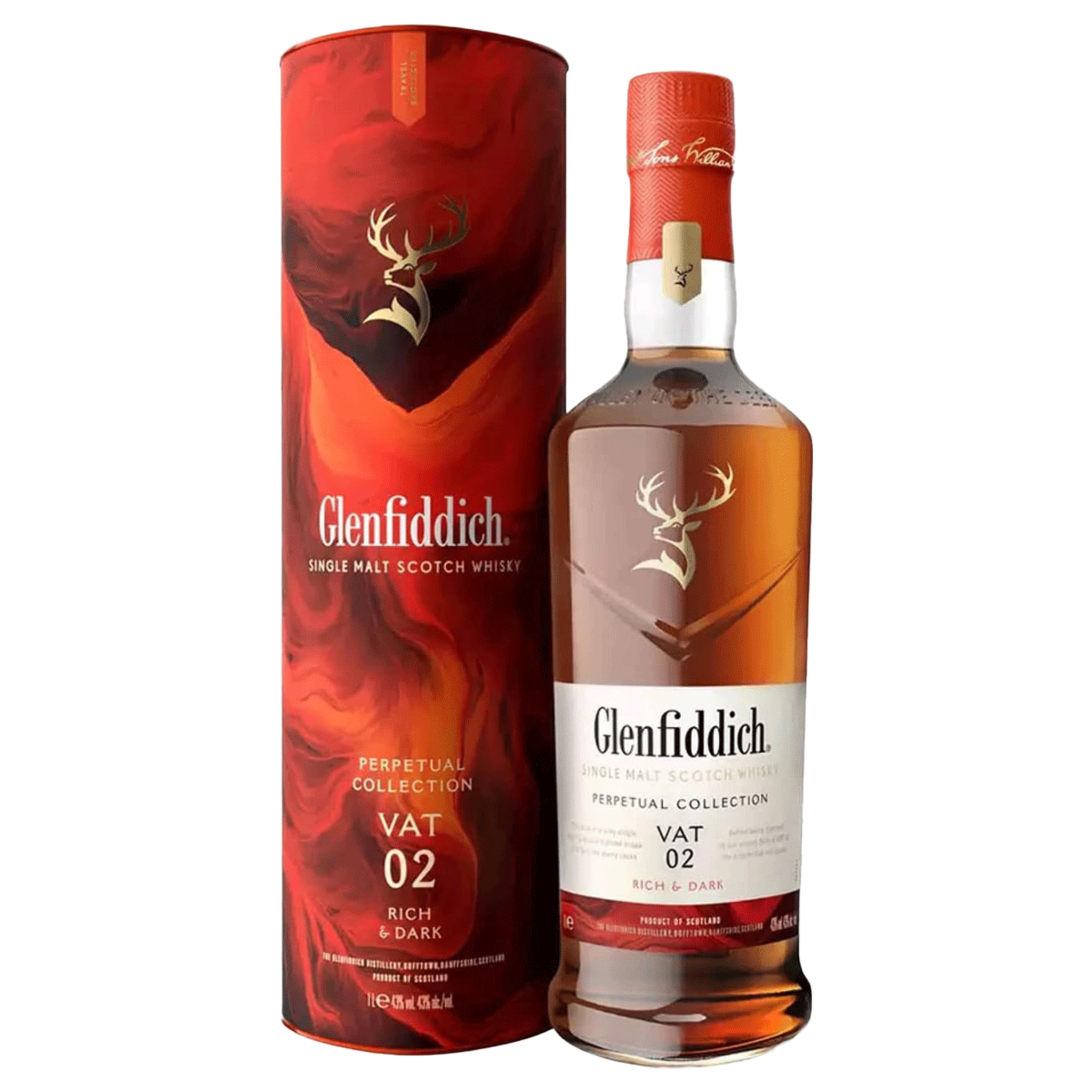 ⭐️ウイスキー 2本セット｜Glenfiddich + Carrington Buy Glenfiddich Perpetual Collection Vat 02 1L w/Gift Box at the
