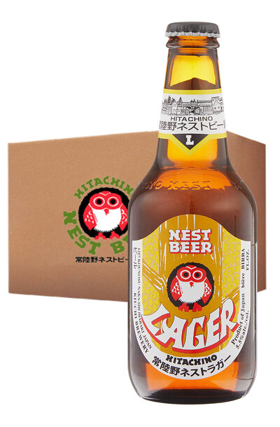 24 x Hitachino Nest Lager Beer Bottles 330ml