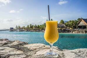 yellow bird in a glass