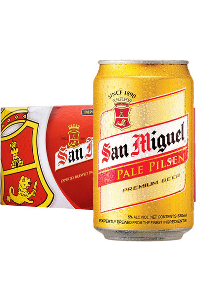24 x San Miguel Pale Pilsen Can Case 330ml