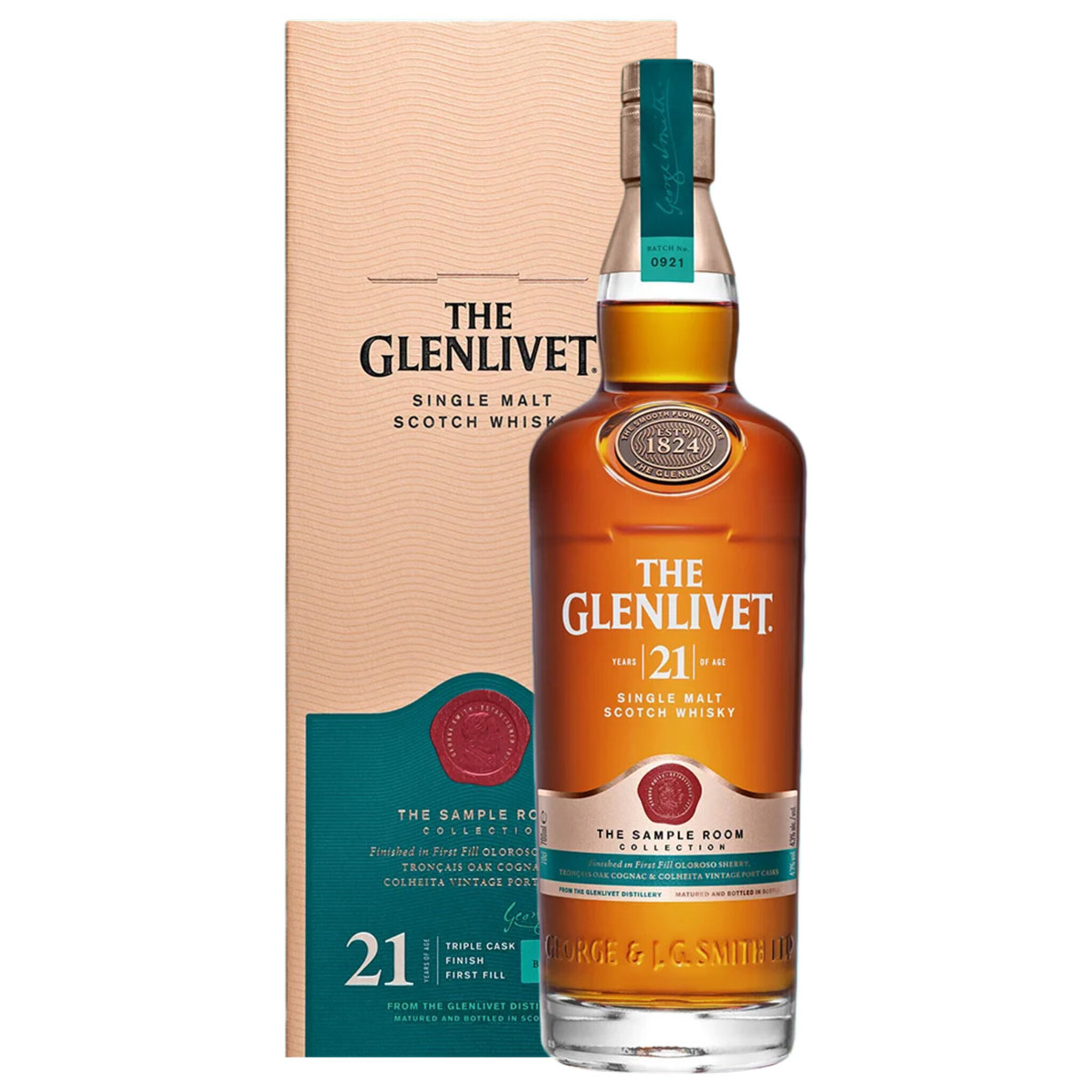 Buy Glenlivet 21 Year Old The Sample Room Collection 700ml w/Gift