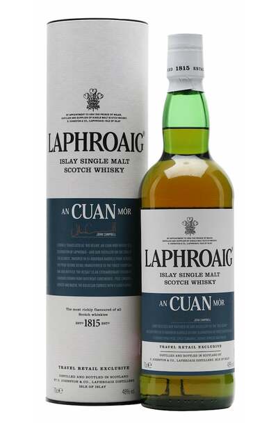 Laphroaig An Cuan Mor bottle and box