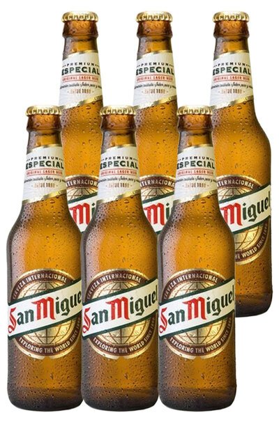 6 x San Miguel Especial Beer Bottle 330ml