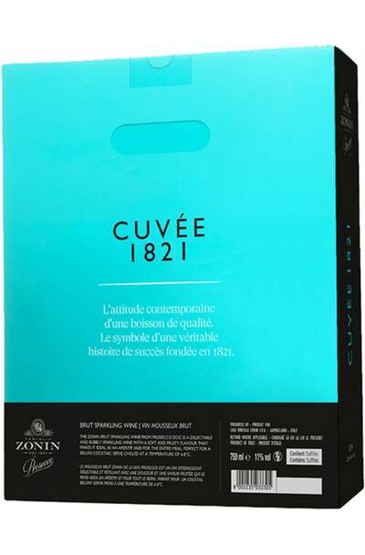 Zonin - Cuvee 1821 Prosecco 750ml w/ 2 Glasses