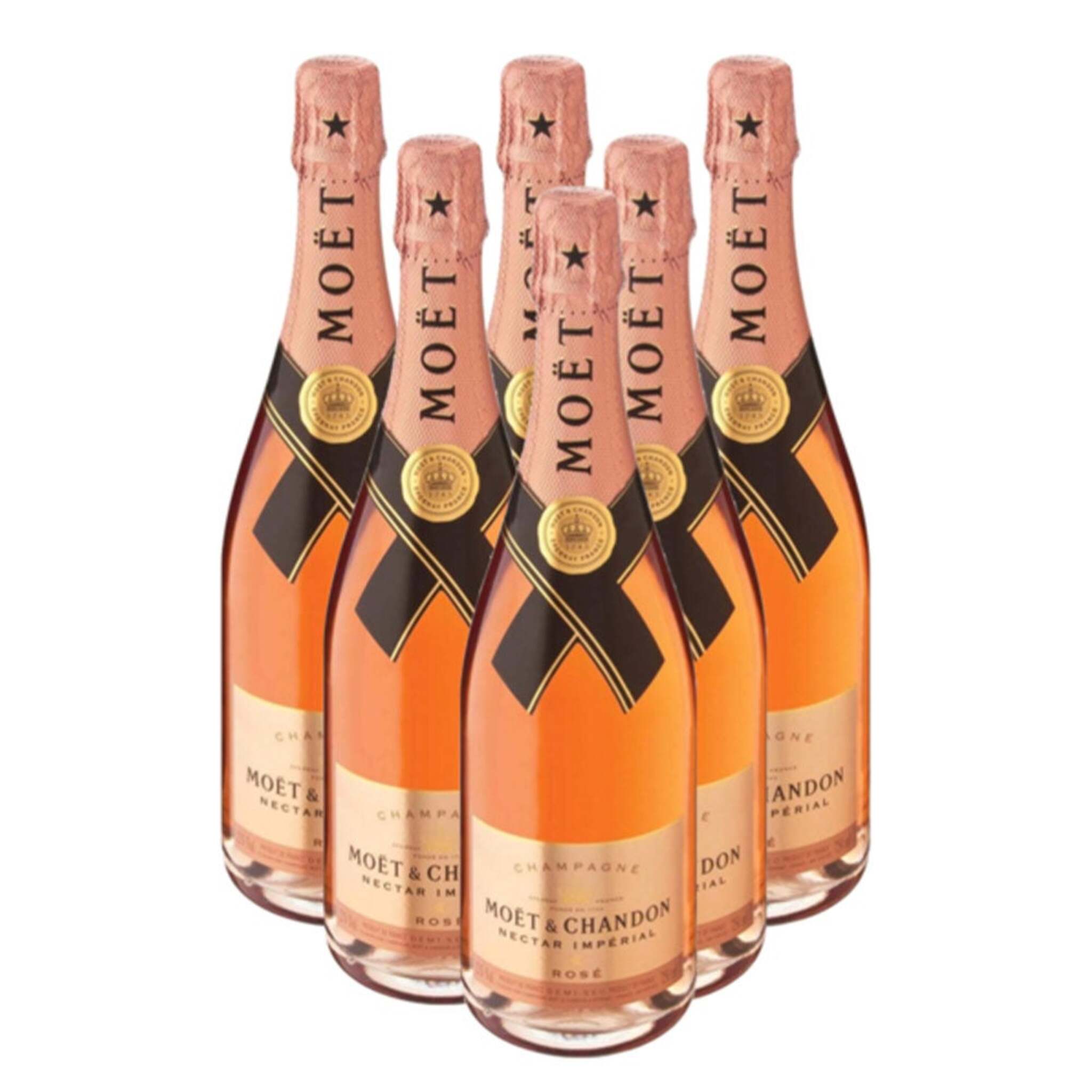 Buy Moet & Chandon 6 Pack Nectar Imperial Rose at the best price
