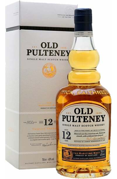 Old Pulteney 12 Year Single Malt 700ml Bottle w/Gift Box