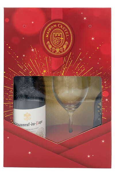 Maison Castel Wine Glass & Opener Festive Gift Set