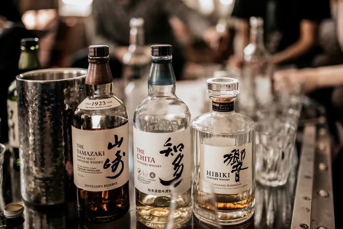 Japanese Whisky bottles