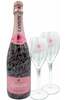 Lanson Champagne Rose with 2 flutes