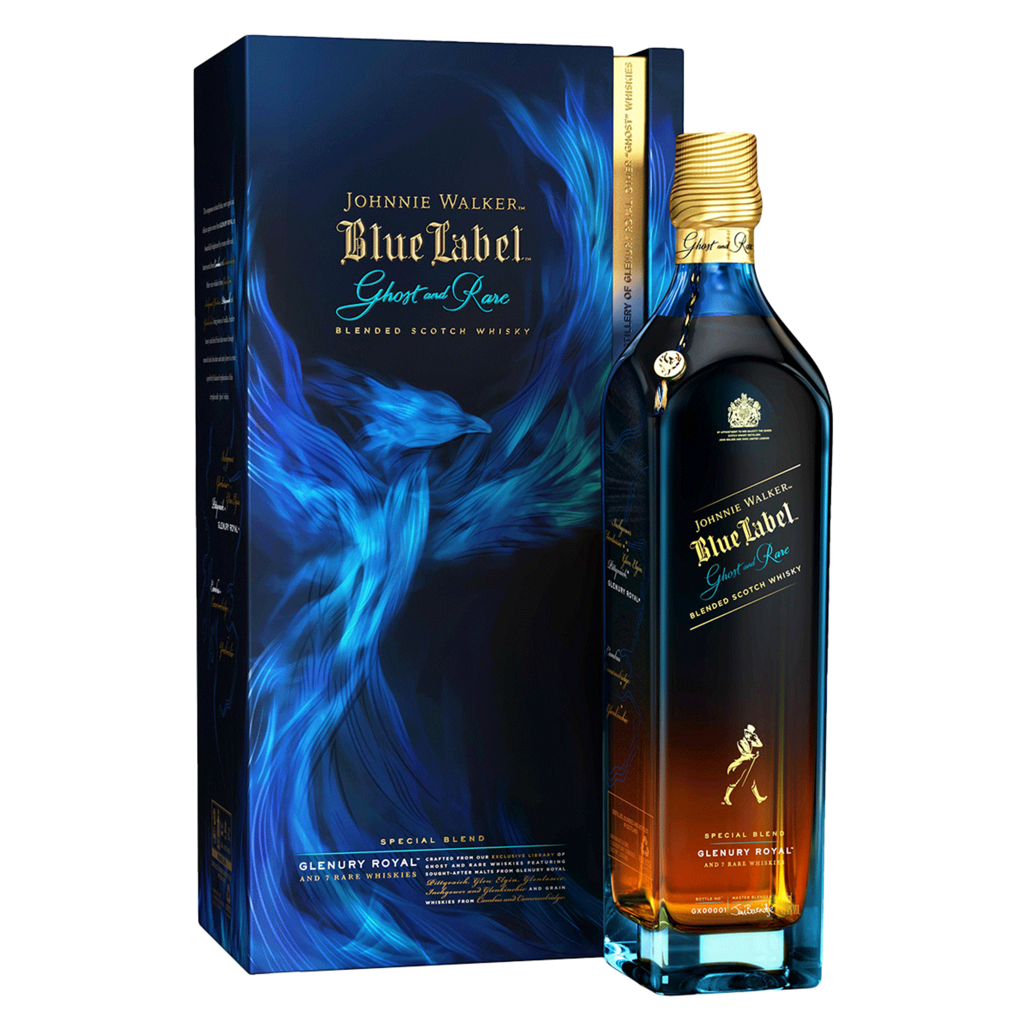 ウイスキー Johnnie Walker Blue Label Ghost and Rare Buy Johnnie Walker Blue Label Ghost & Rare Glenury Royal 1L w/Gift