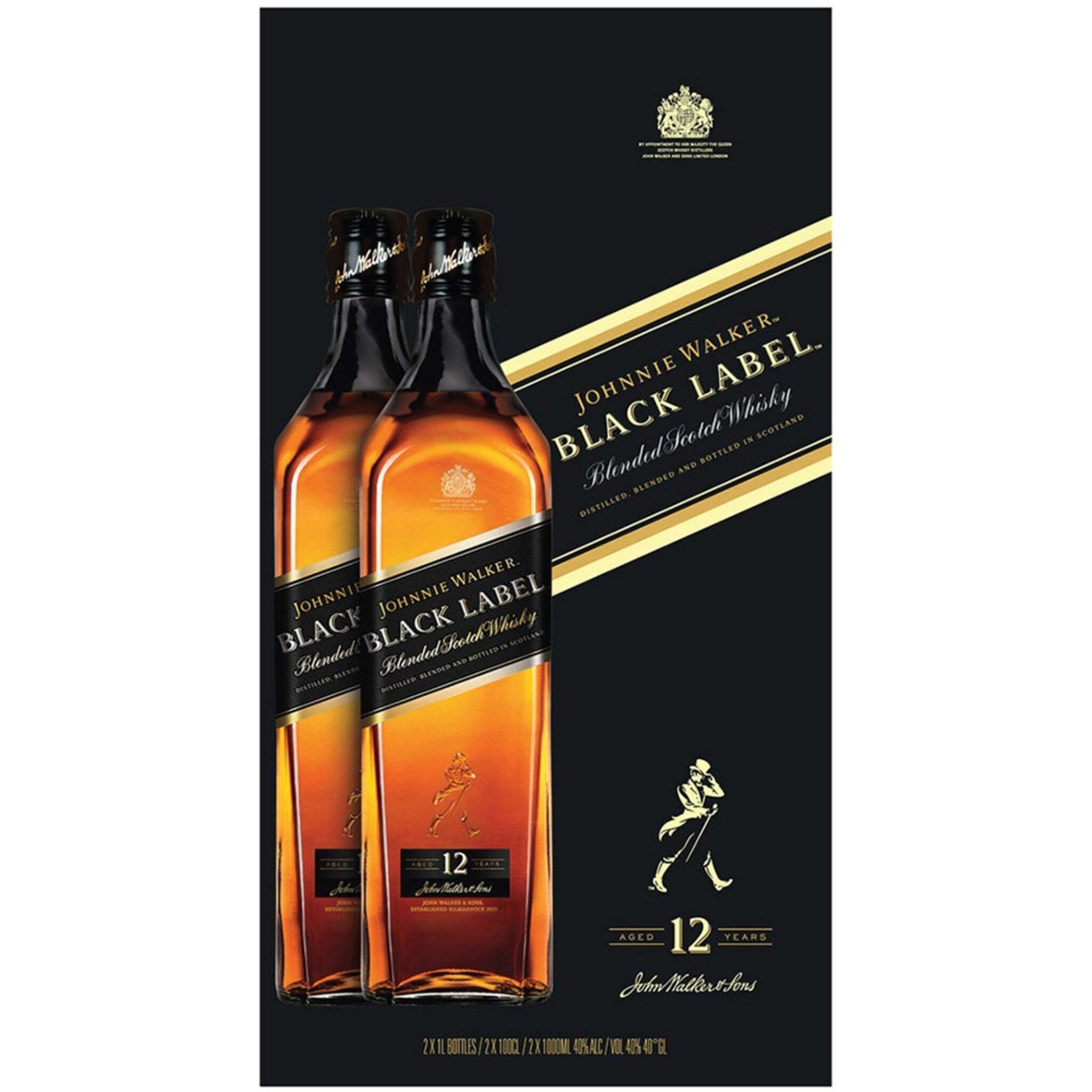 Johnnie Walker Whisky ブラック2本セット　M200201 Buy Johnnie Walker Black Whisky Twinpack 2L at the best price