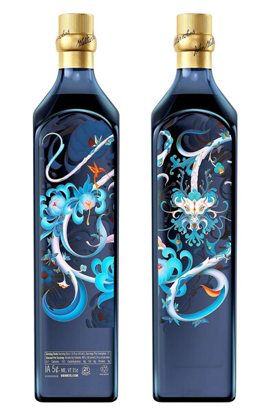 Johnnie Walker Blue Label Year of the Dragon 2024 Limited Edition 750ml Bottle side